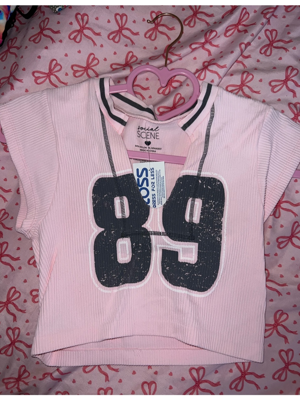 Pink crop top